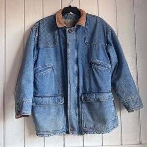 Vintage 90s Lined Denim Barn Jacket